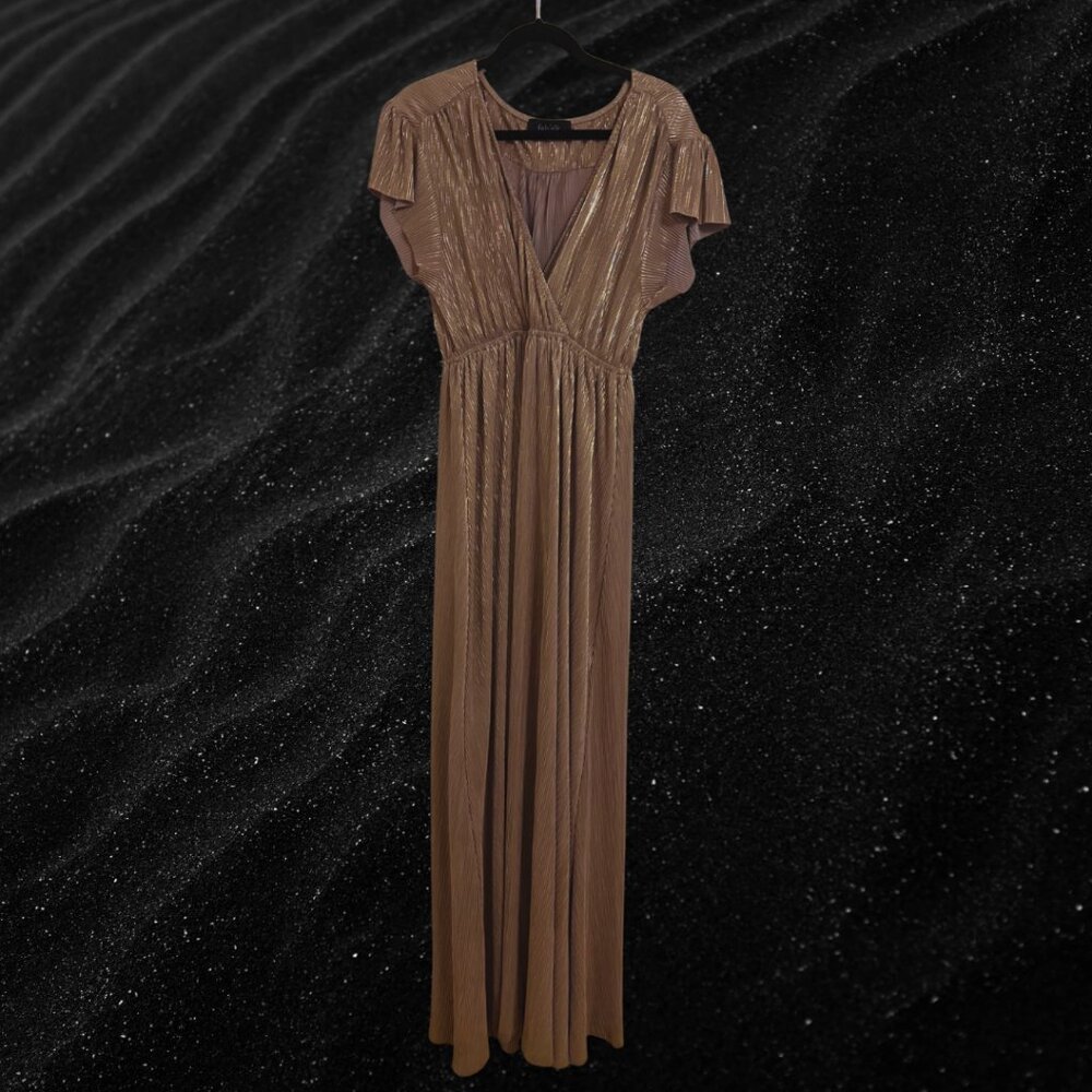 Fab'rik Shimmery Maxi Dress Size Medium